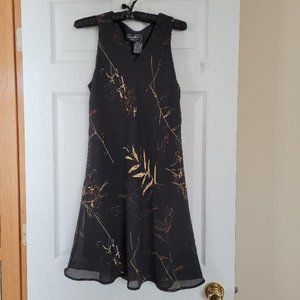 Borcellini Women's Sleeveles Floral Dress Crepe 11